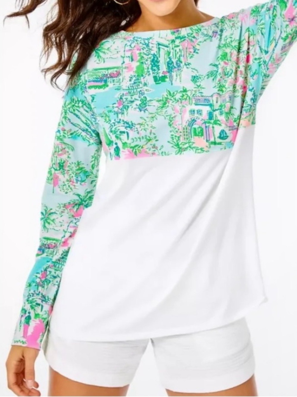 Lilly Pulitzer Color Block Oversized Top